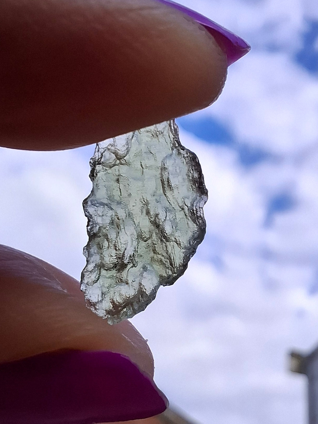 Moldavite Piece, 0.43g, Tektite (Ref: 1435)