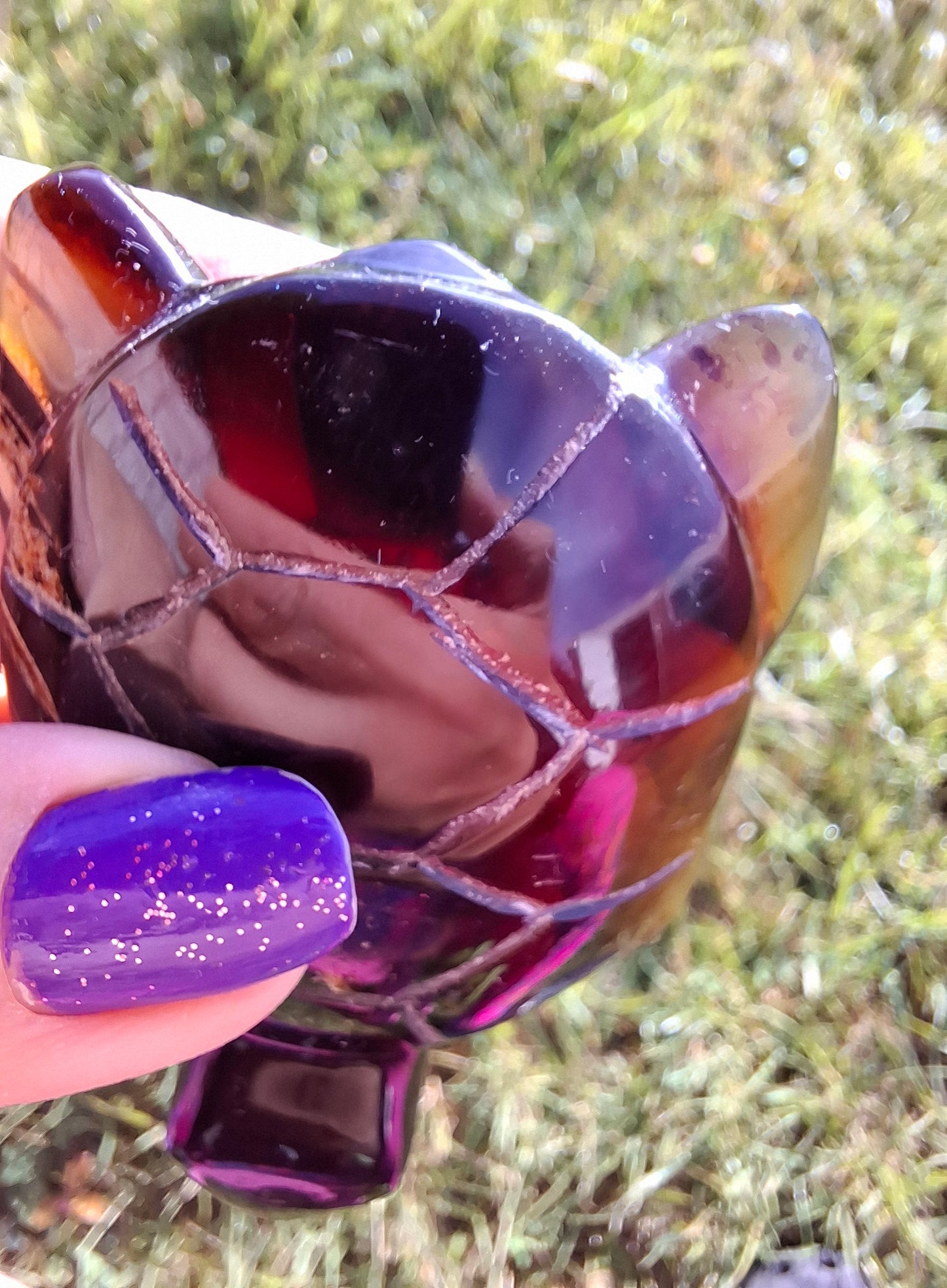 Red Amber Turtle, 47.85g, Carving, Fossil (Ref: TT4)