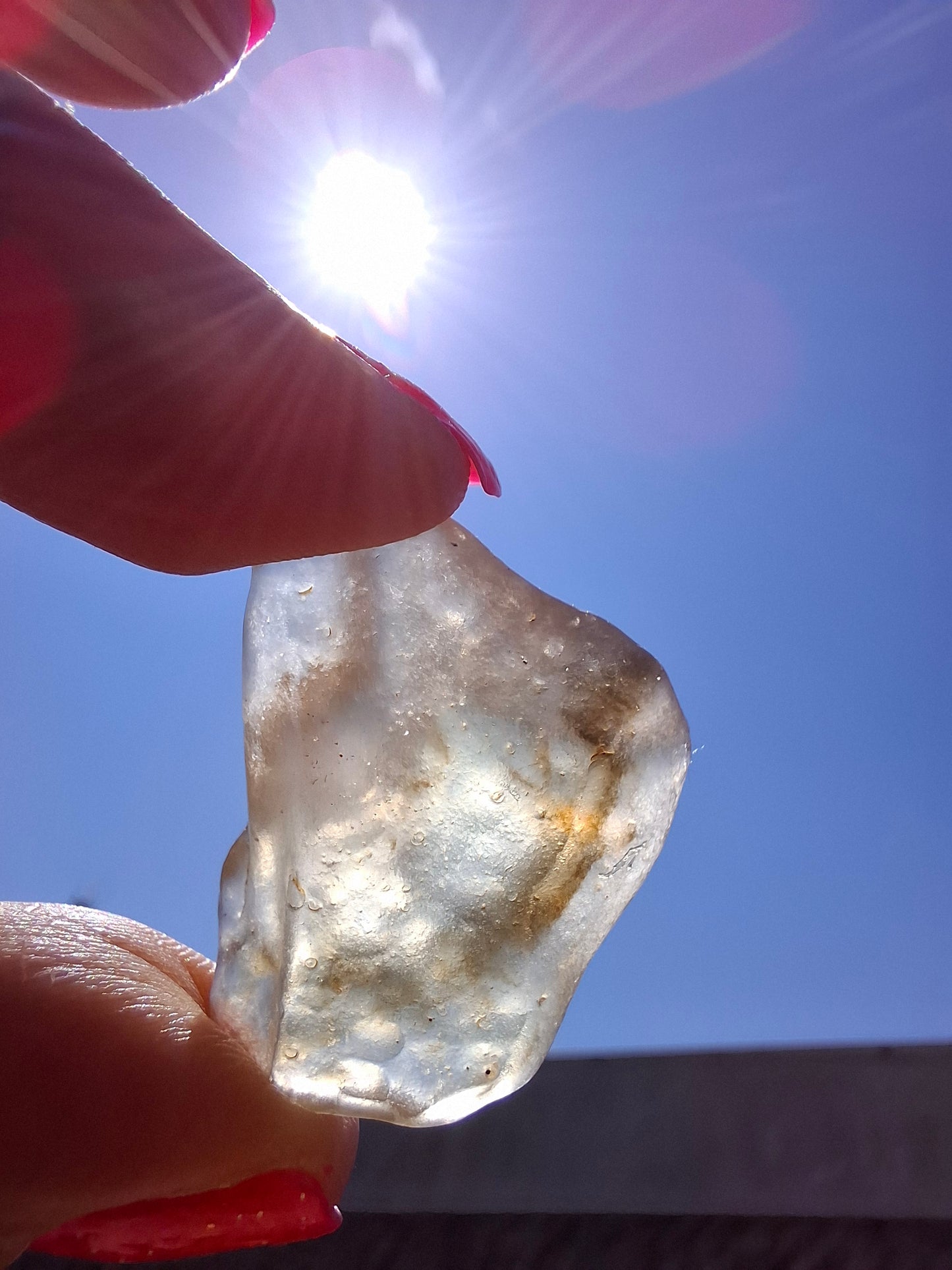 Libyan Desert Glass (darker) Piece, 7.73g, Tektite (Ref: L1374)