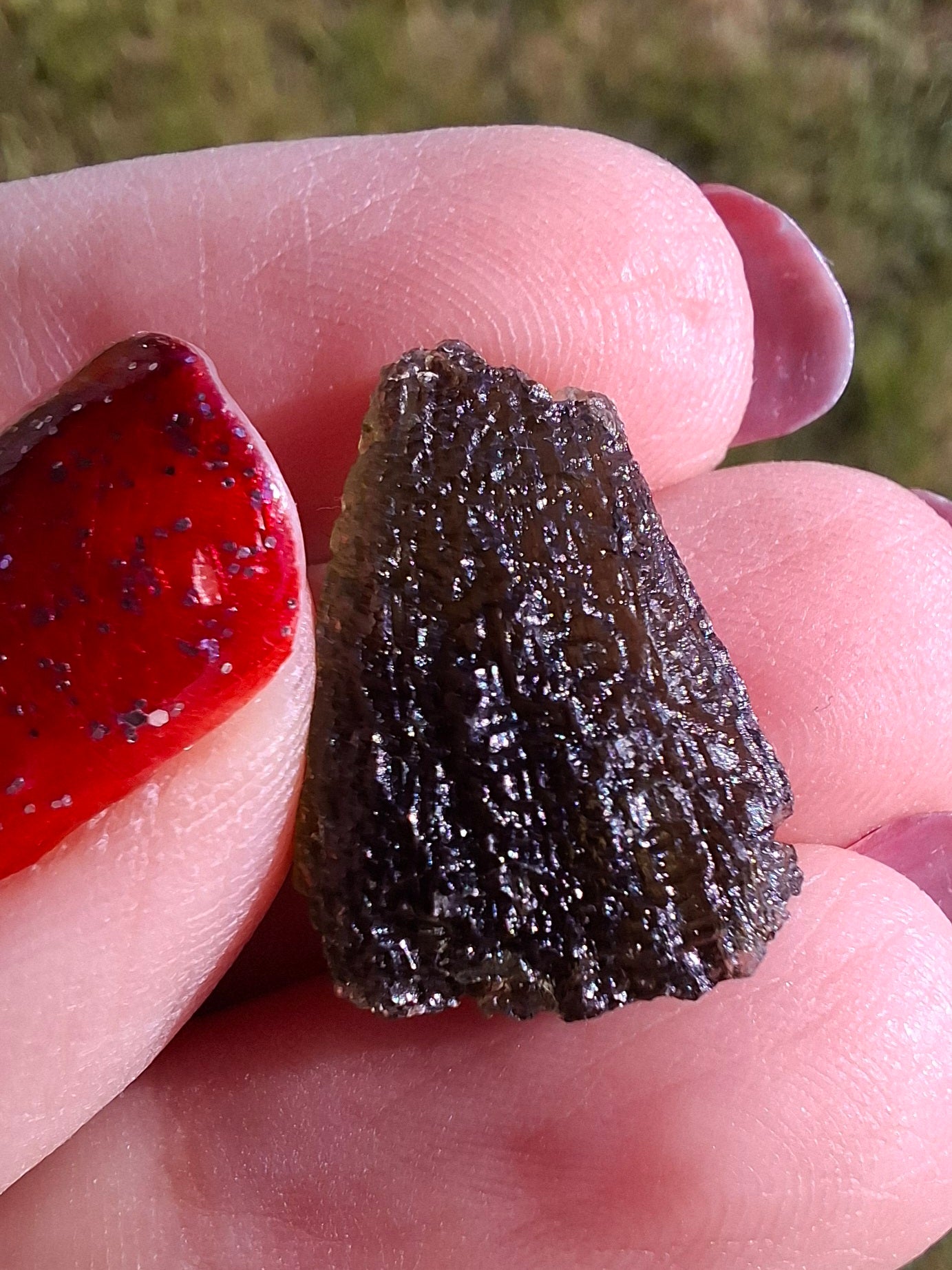 Moldavite Piece, 2.38g, Tektite (Ref: 1466)