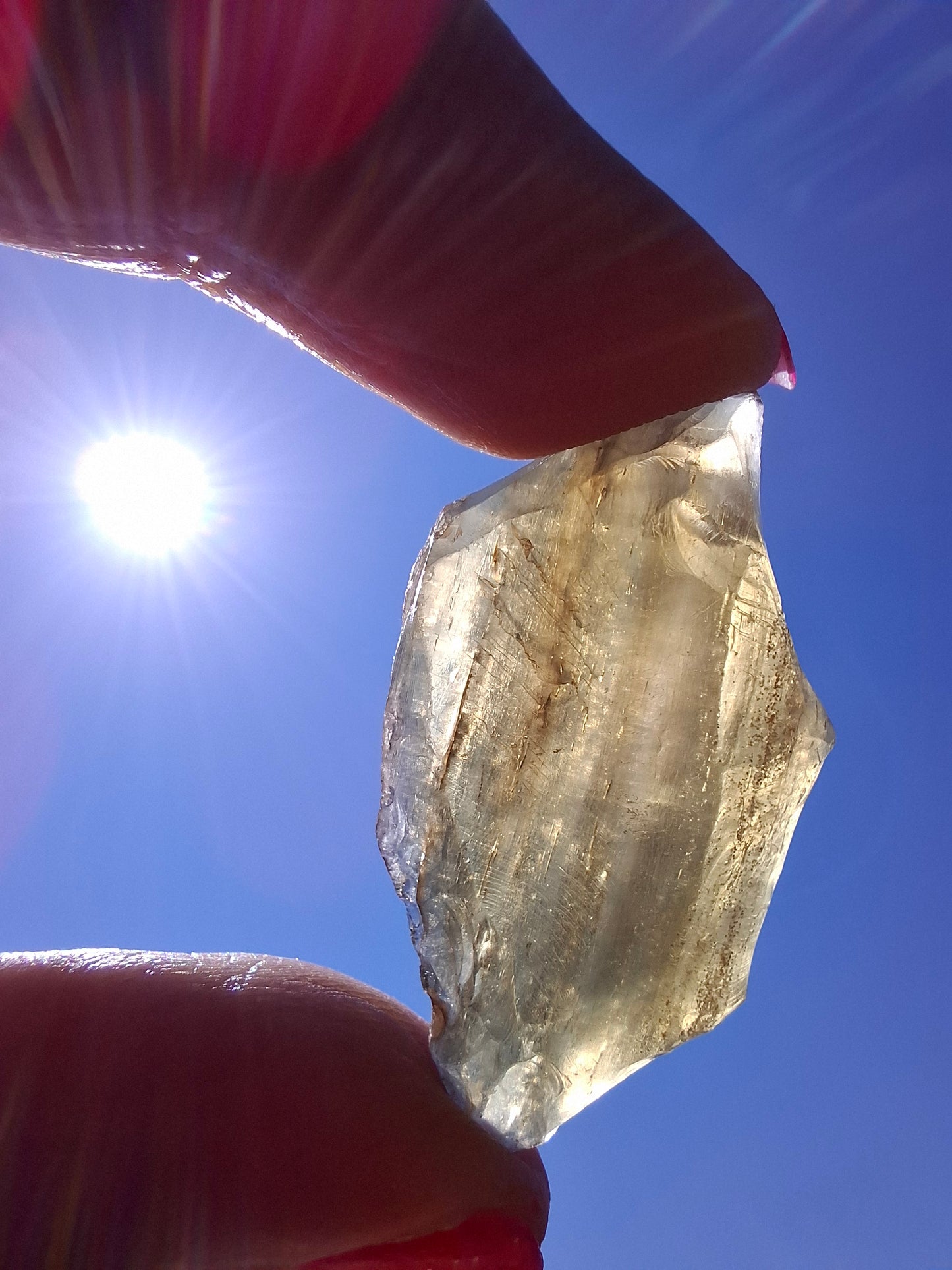 Libyan Desert Glass (darker) Piece, 8.34g, Tektite (Ref: L1370)
