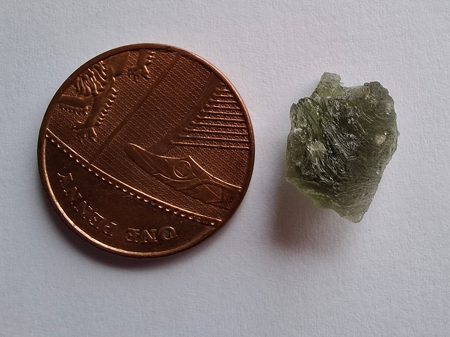 Moldavite Piece, 0.92g, Tektite (Ref: 1418)