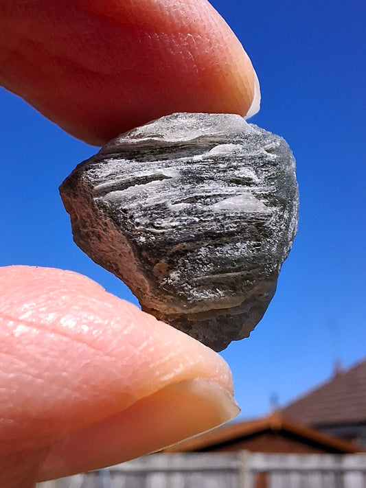 Moldavite Piece, SNOWFLAKE, FROSTED, BARTOCHOV, 3.00g, Tektite (Ref: 1370)