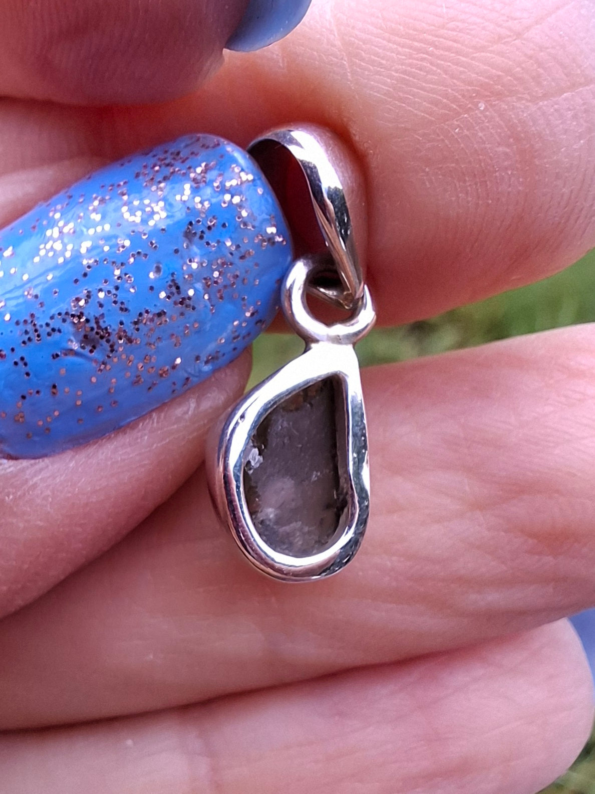 Moldavite Pendant, 925 Silver, Tektite (Ref: P72)