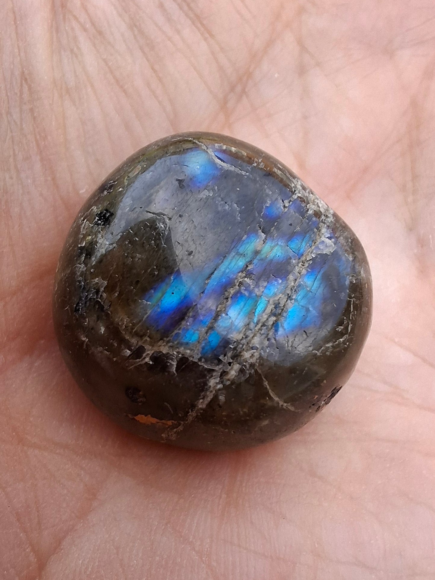 Labradorite, Tumble Stone, Crystal (Ref: T208)