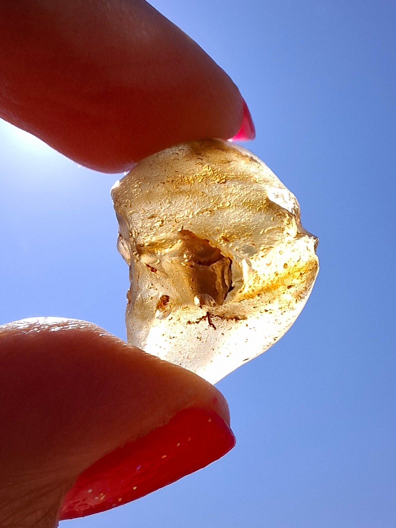 Libyan Desert Glass (darker) Piece, 3.72g, Tektite (Ref: L1378)