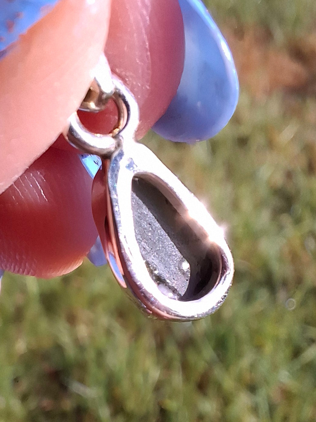 Moldavite Pendant, 925 Silver, Tektite (Ref: P51)
