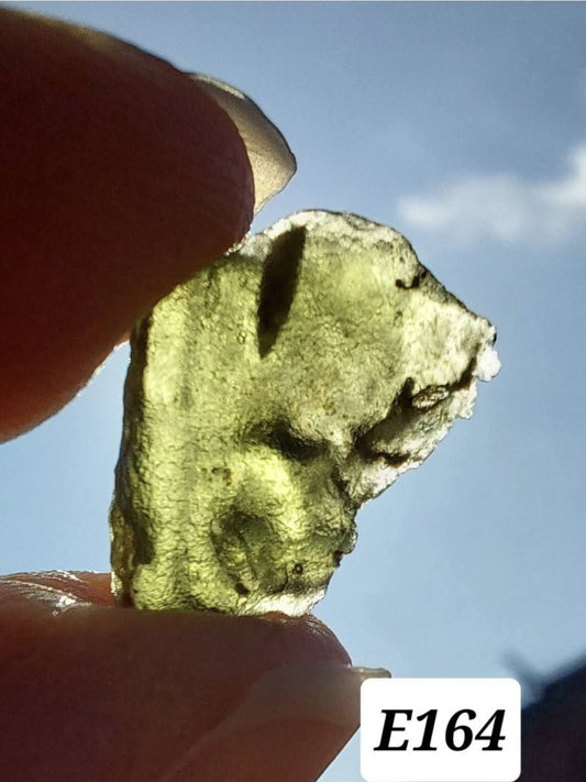 Moldavite Piece, 0.81g, Tektite (Ref: E164)