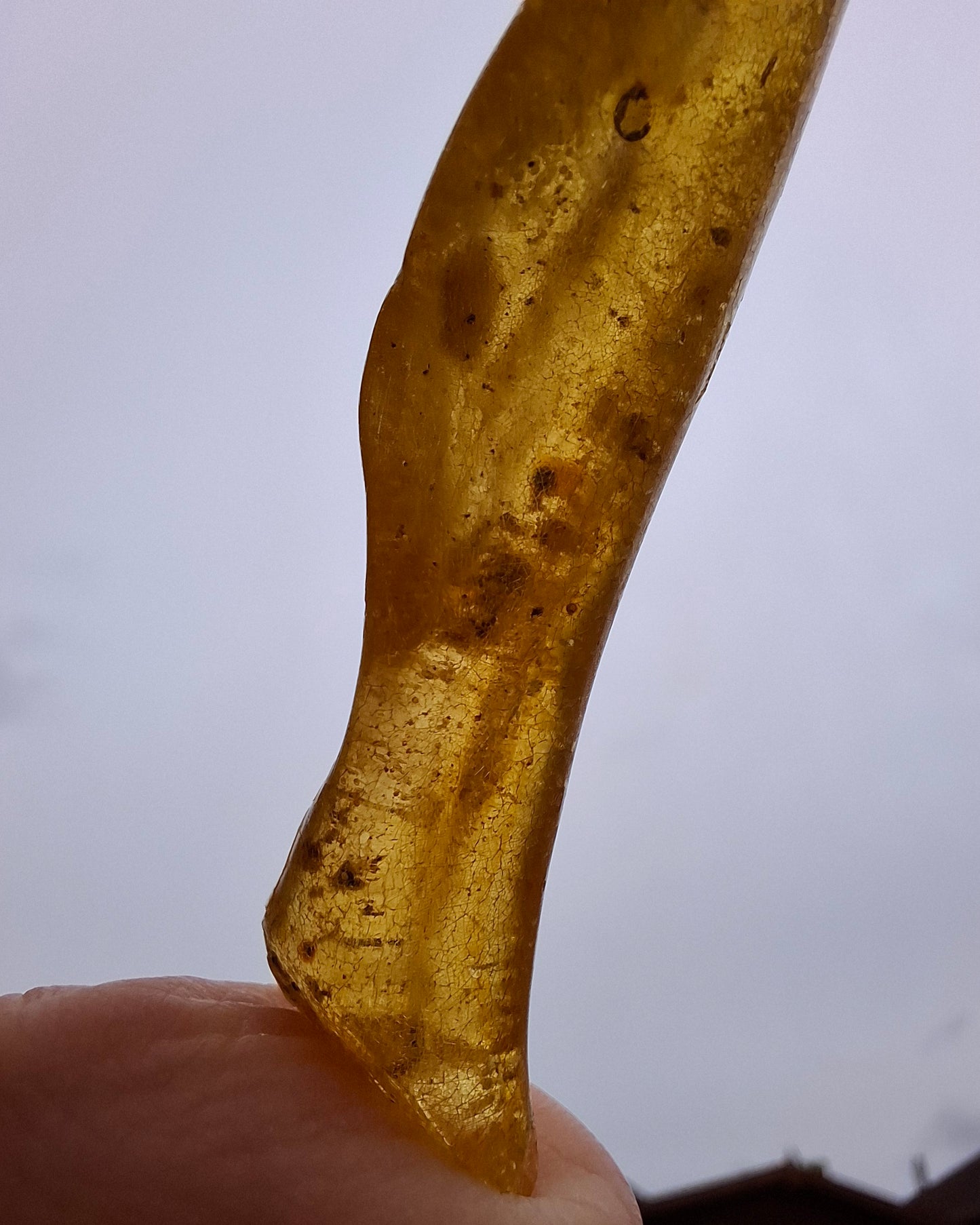Copal Young Amber with INSECTS inside, 5.07g, Fossil (Ref: CA35)