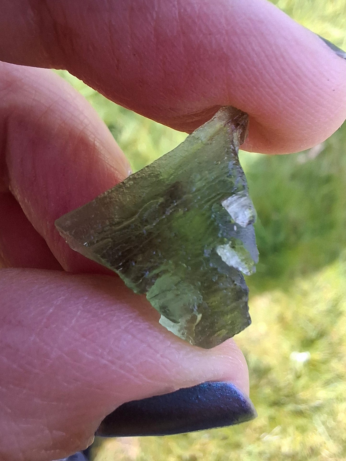 Moldavite Piece, 1.94g, Tektite (Ref: 1390)