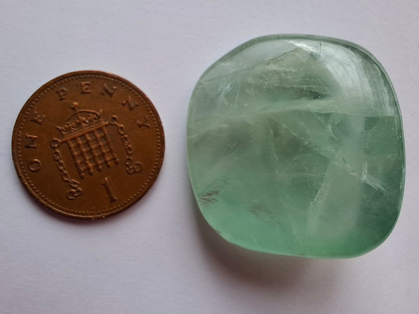 Fluorite, Tumble Stone, Crystal (Ref: T48)