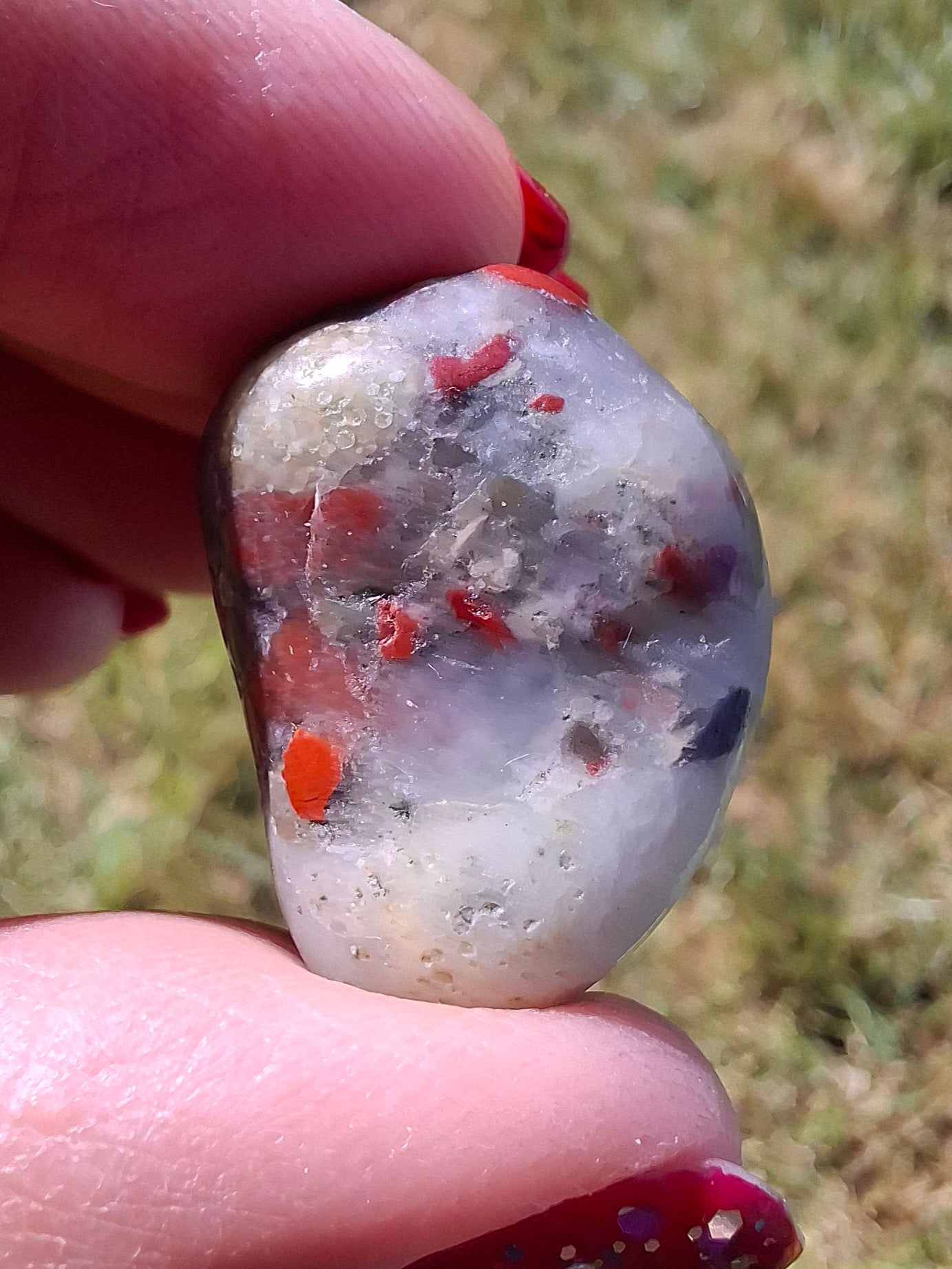 African Blood Stone, Tumble Stone, Crystal (Ref: T175)