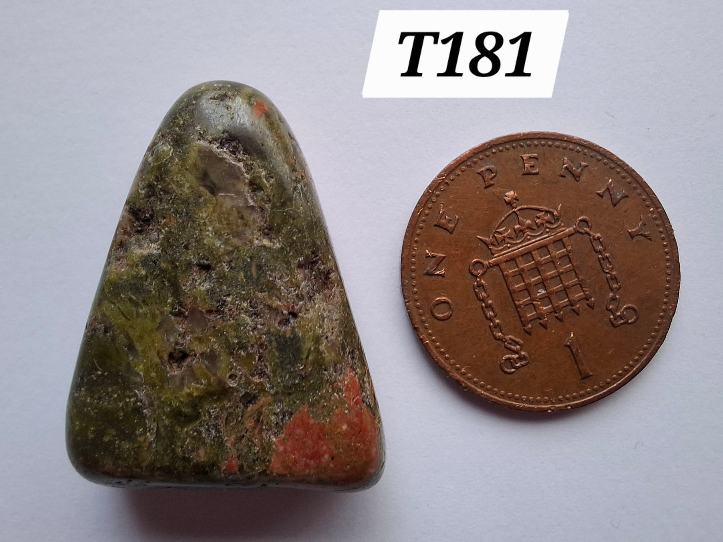 Unakite, Tumble Stone, Crystal (Ref: T181)