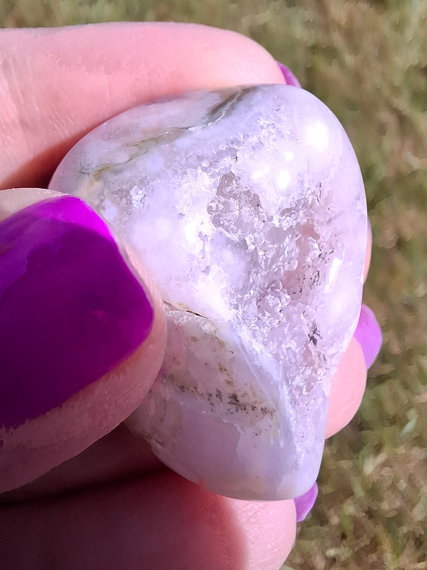 Flower Agate, Tumble Stone, Crystal (Ref: T74)