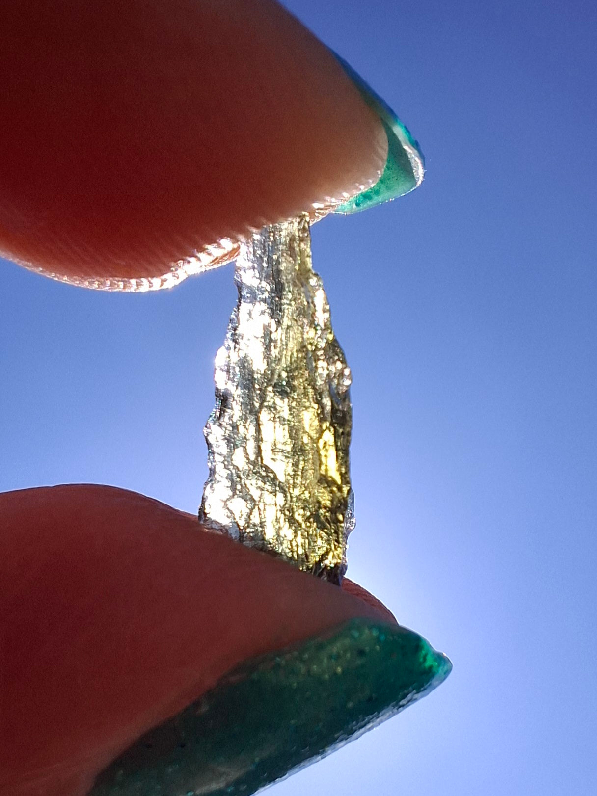 Moldavite small Piece, 0.34g, Tektite (Ref: 1421)