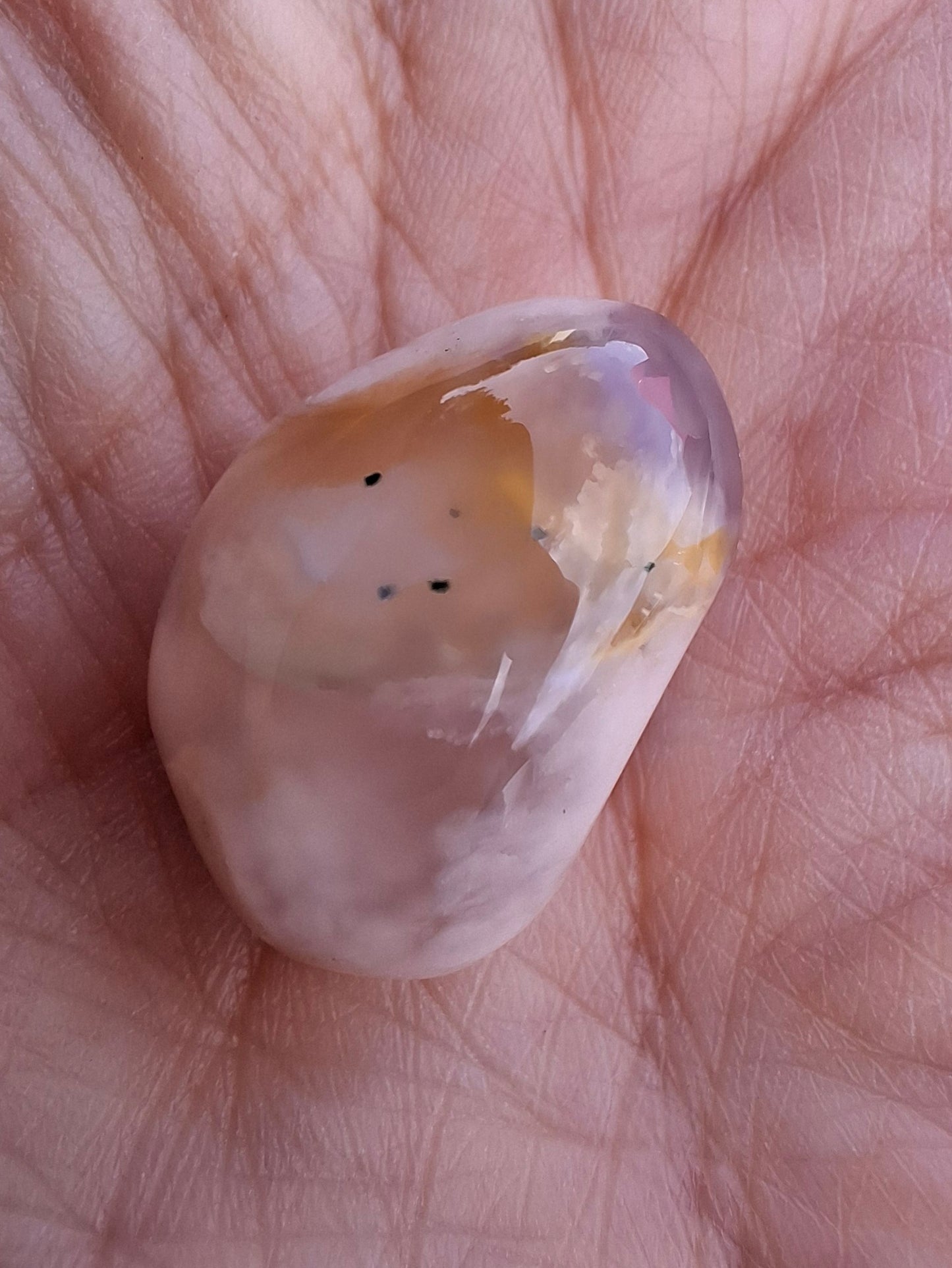 Flower Agate, Tumble Stone, Crystal (Ref: T76)
