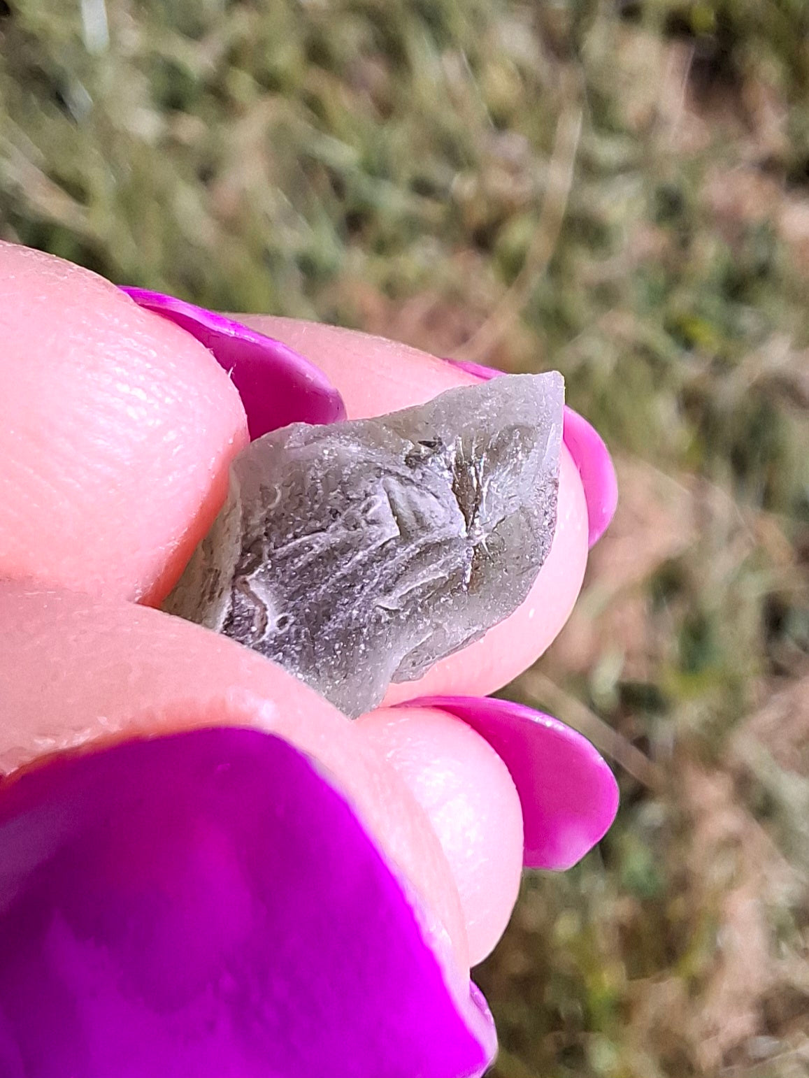 Moldavite Piece, 0.91g, Tektite (Ref: 1460)