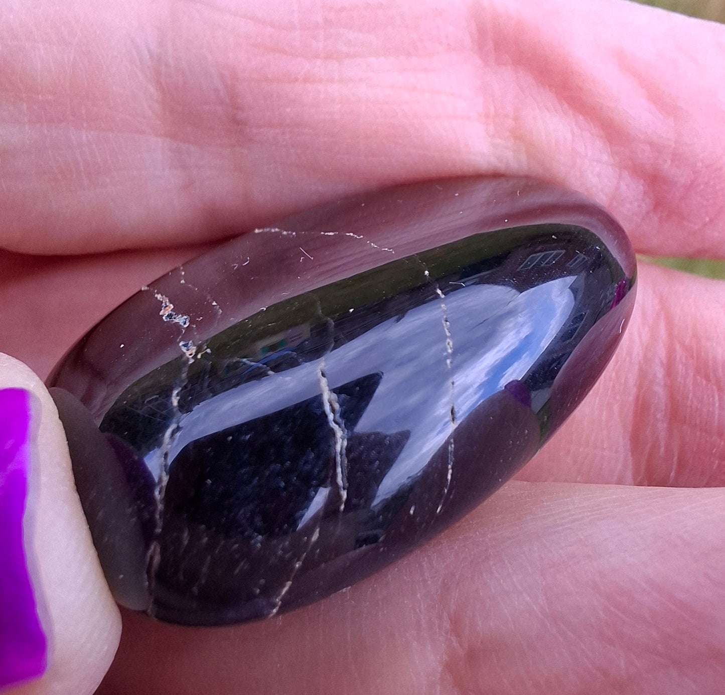 Blue Tigers Eye, Tumble Stone, Crystal (Ref: T20)