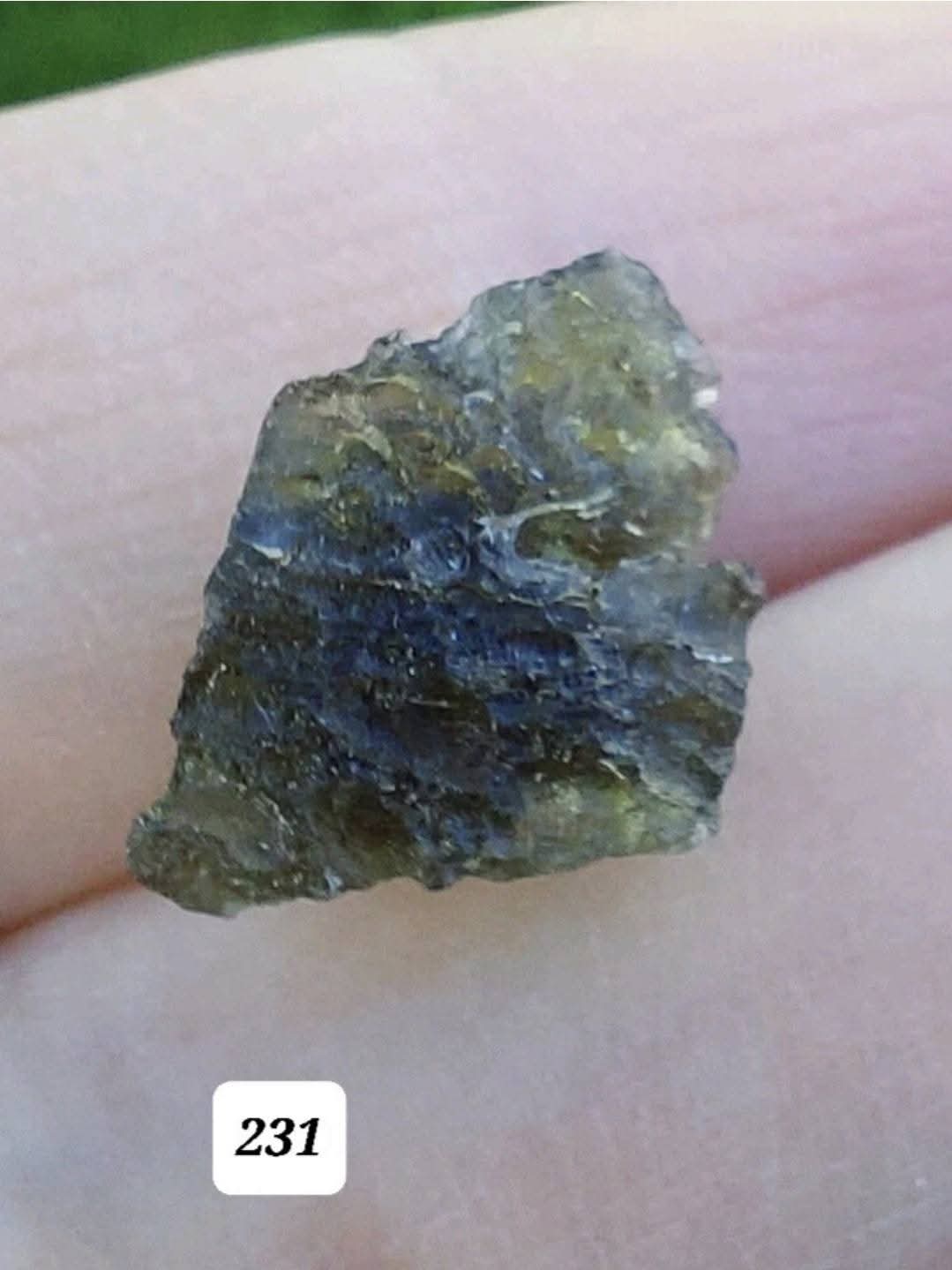 Moldavite Piece, 0.87g, Tektite (Ref: 231)