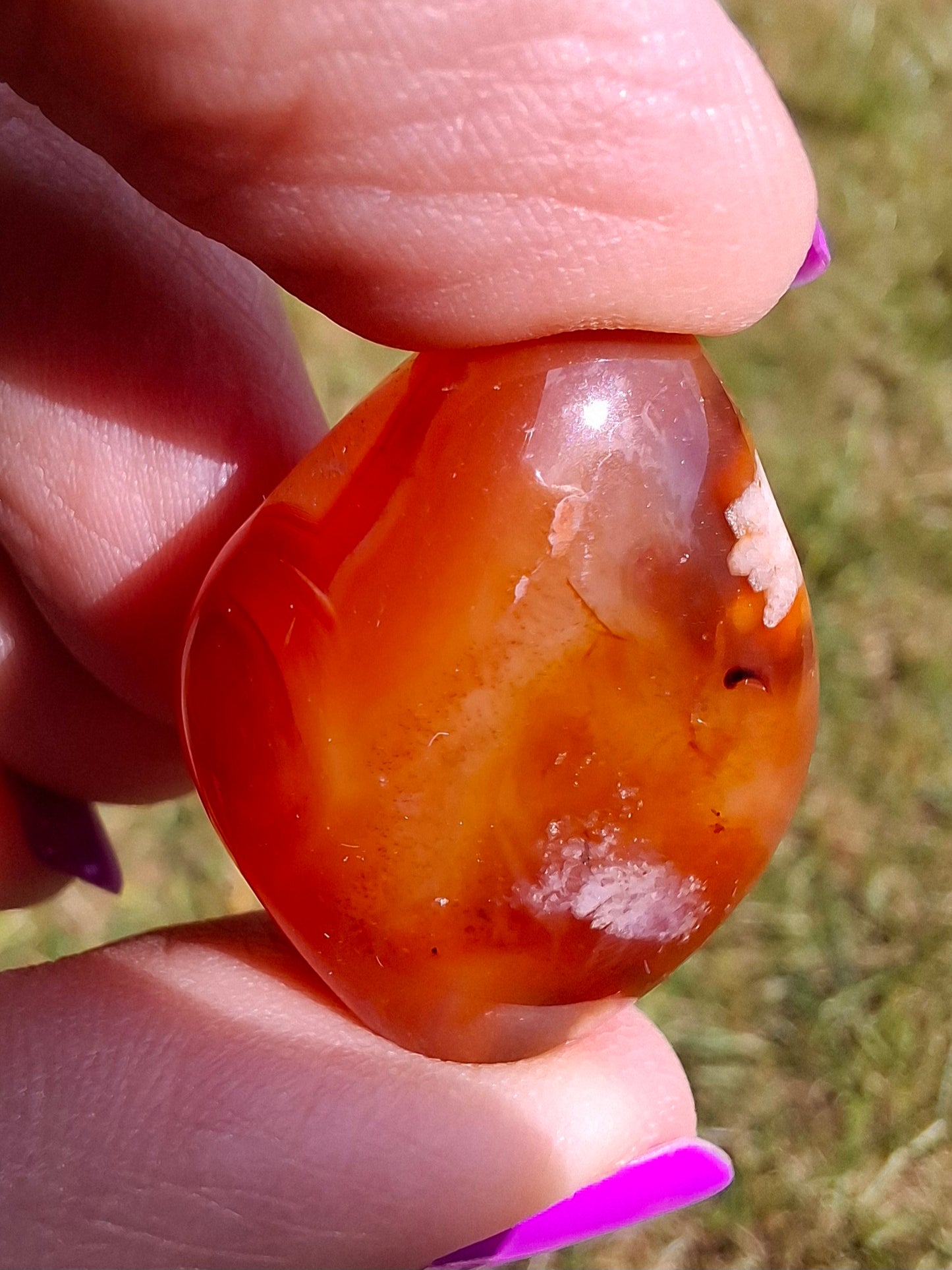 Carnelian, Tumble Stone, Crystal (Ref: T63)
