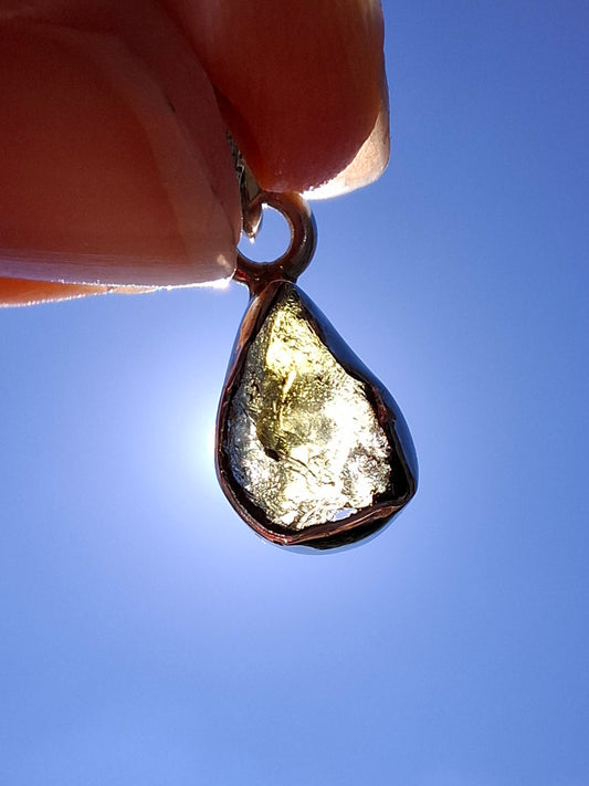 Moldavite Pendant, 925 Silver, Tektite (Ref: P42)