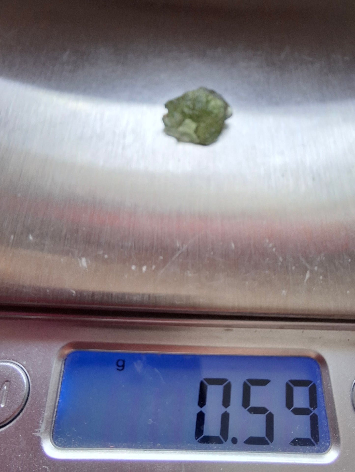 Moldavite Piece, 0.59g, Tektite (Ref: 1428)