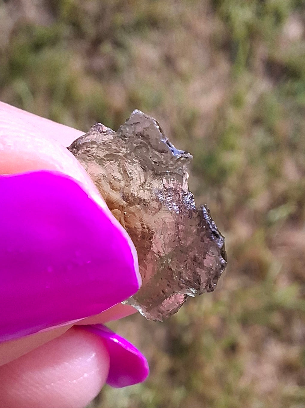 Moldavite Piece, 0.59g, Tektite (Ref: 1428)