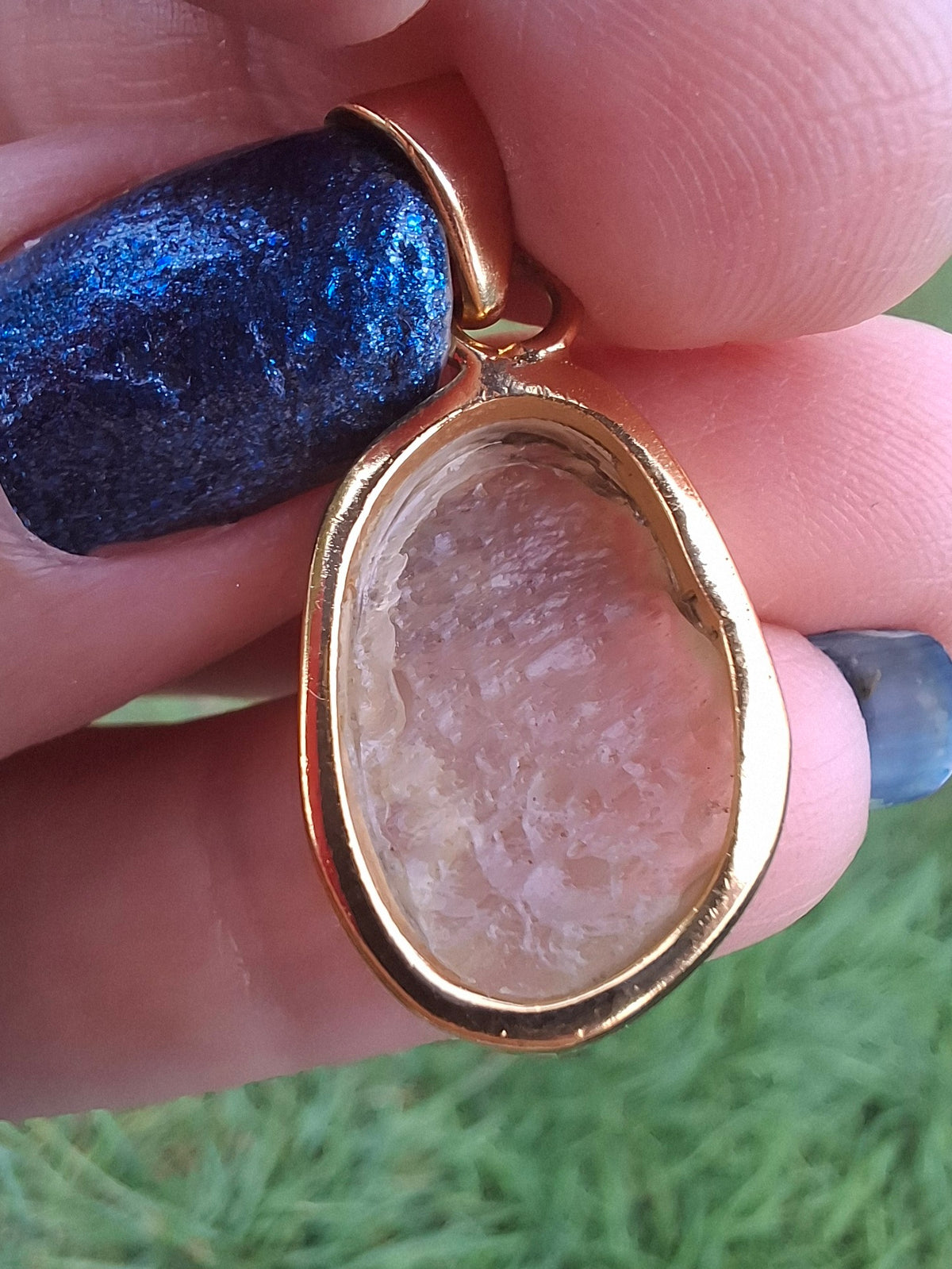 Libyan Desert Glass Pendant, 14K GOLD Plated, Tektite (Ref: LP124)