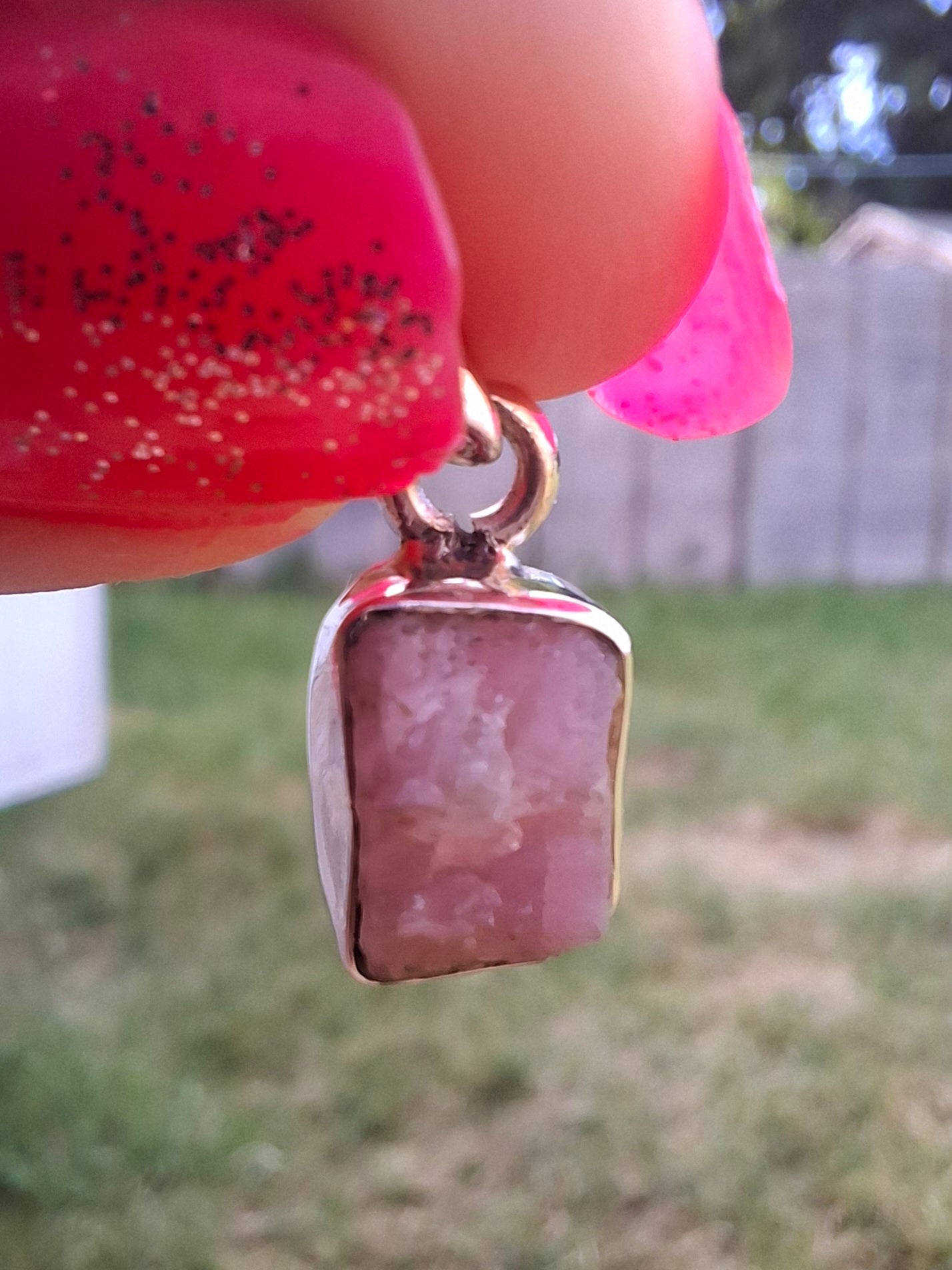 Pink Tourmaline Pendant, 925 Silver, Crystal (Ref: PT81)