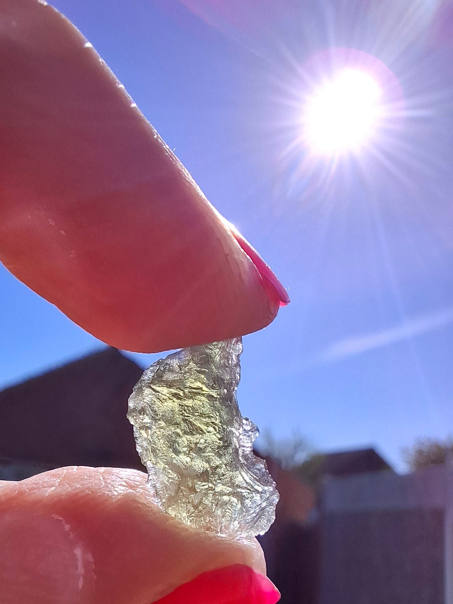 Moldavite Piece, 0.60g, Tektite (Ref: 1403)
