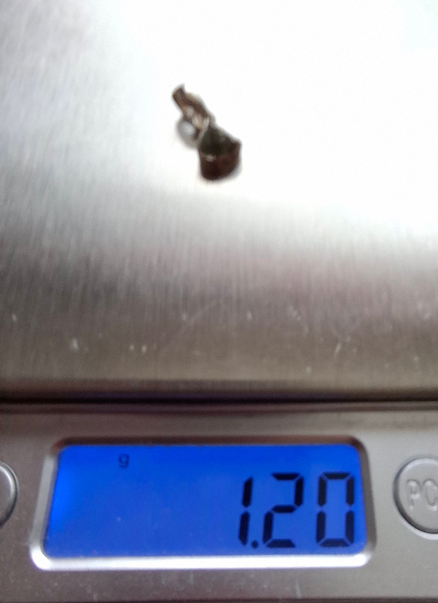 Moldavite Pendant, 925 Silver, Tektite (Ref: P85)