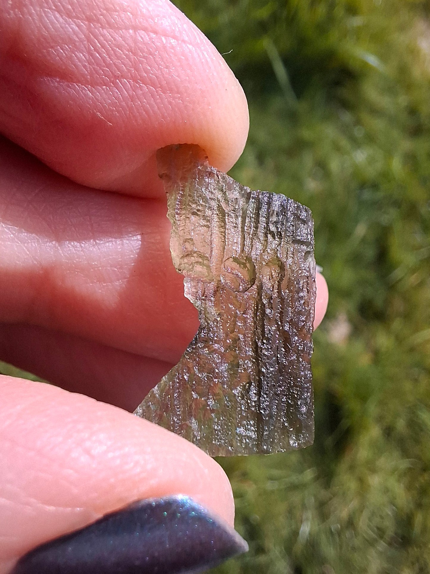 Moldavite Piece, 1.07g, Tektite (Ref: 1394)