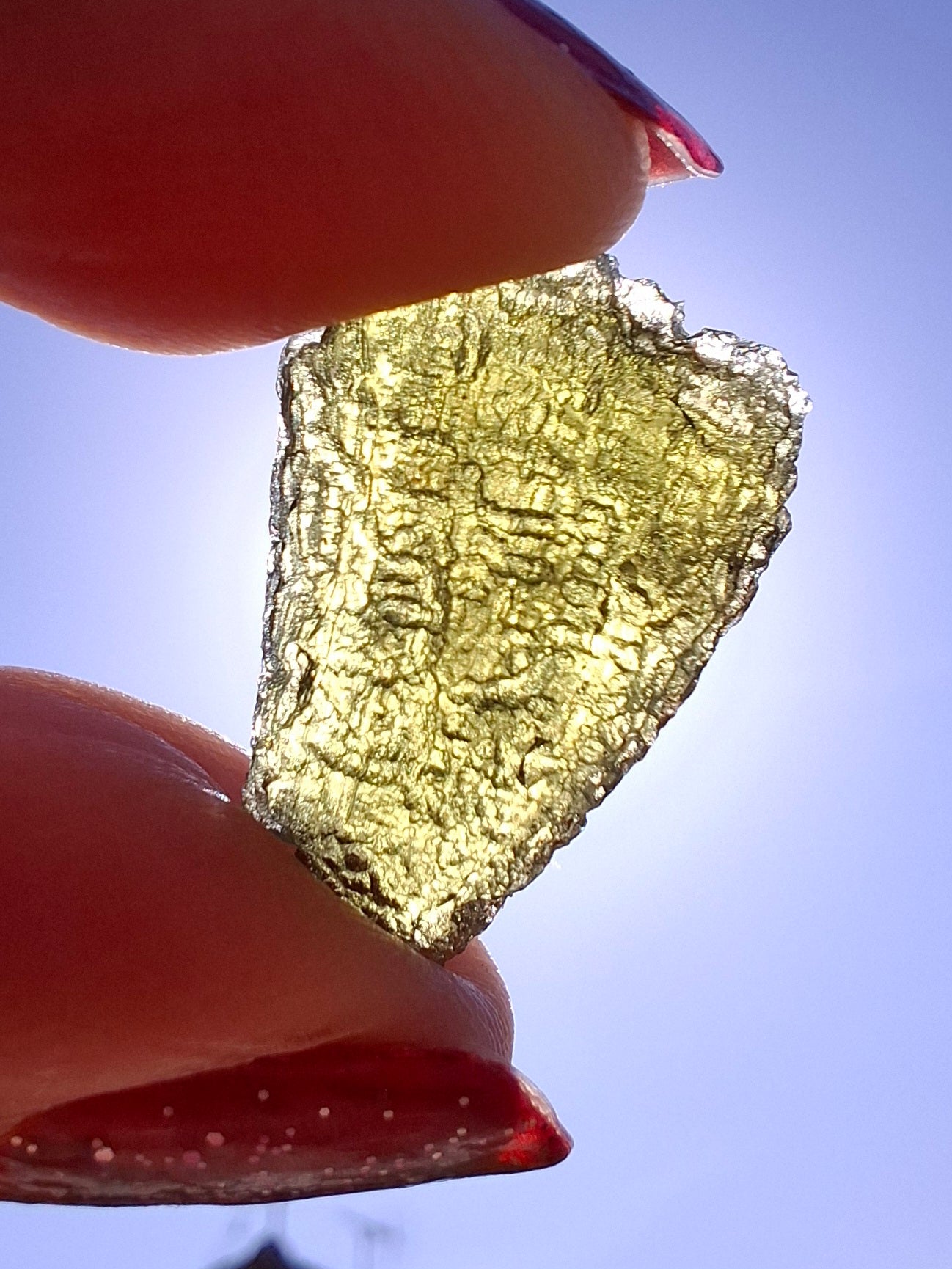 Moldavite Piece, 2.38g, Tektite (Ref: 1466)
