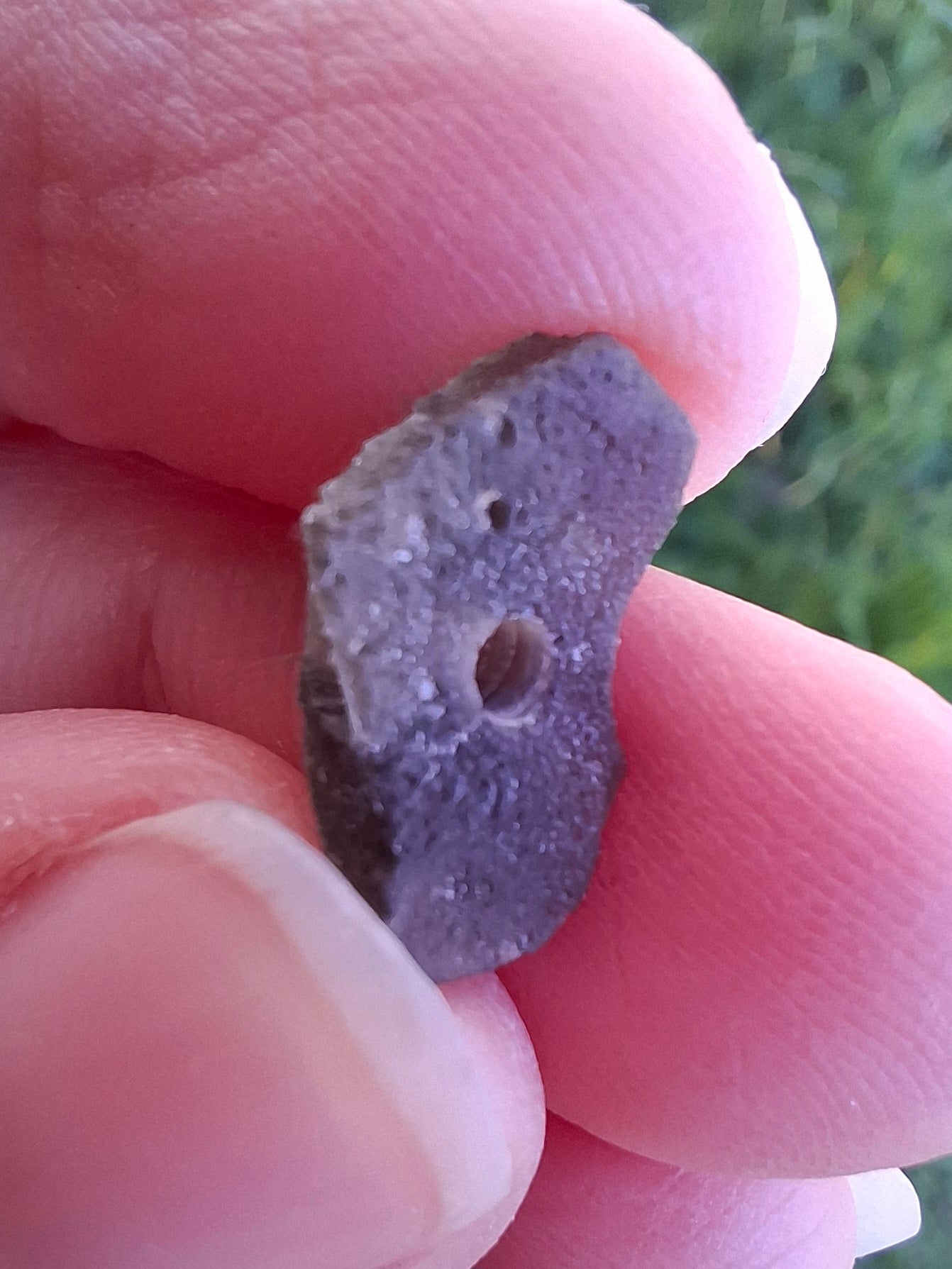 DRILLED, Moldavite Piece, 0.96g, Tektite (Ref: D27)