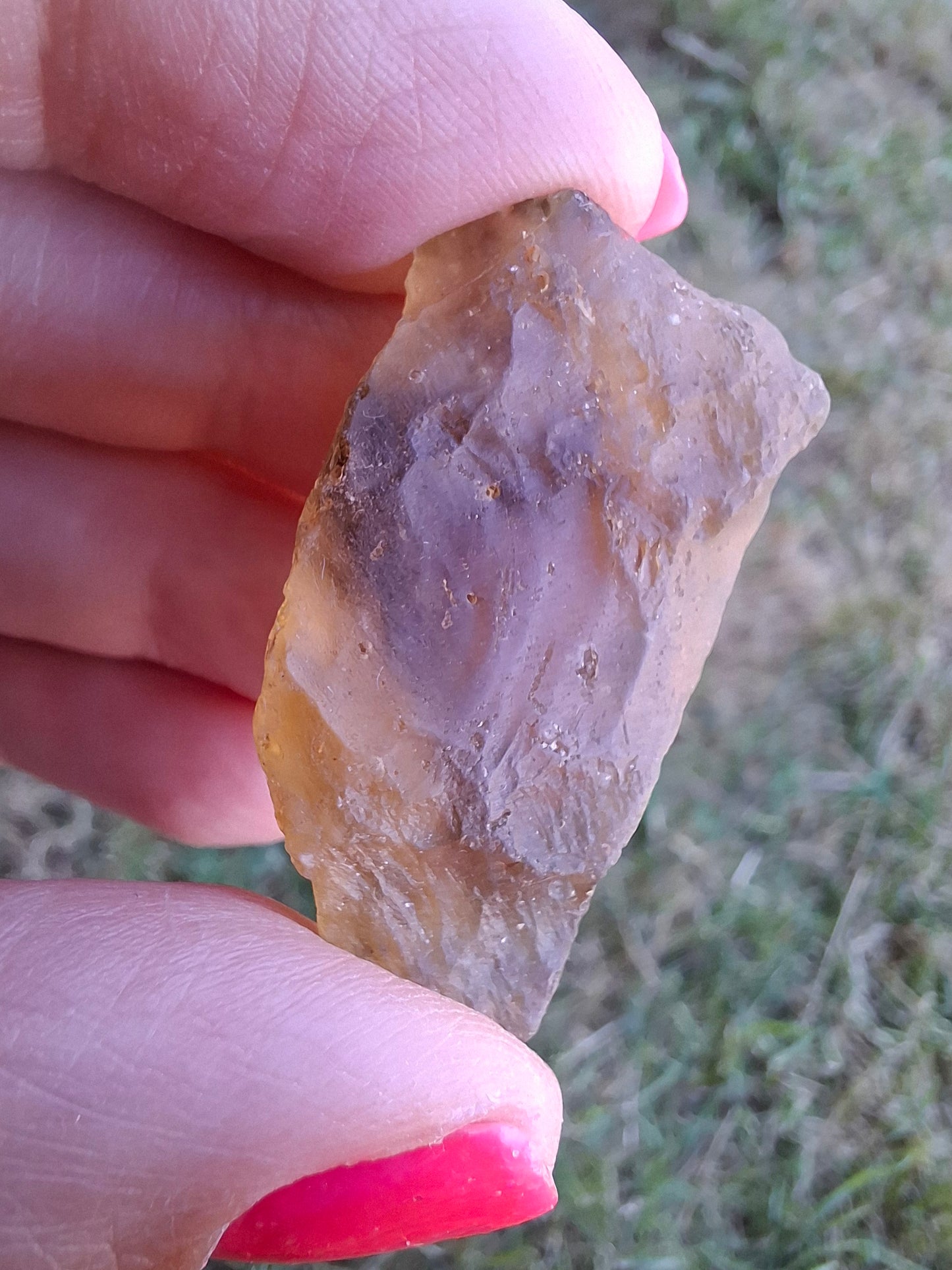 Libyan Desert Glass (darker) Piece, 11.69g, Tektite (Ref: L1366)