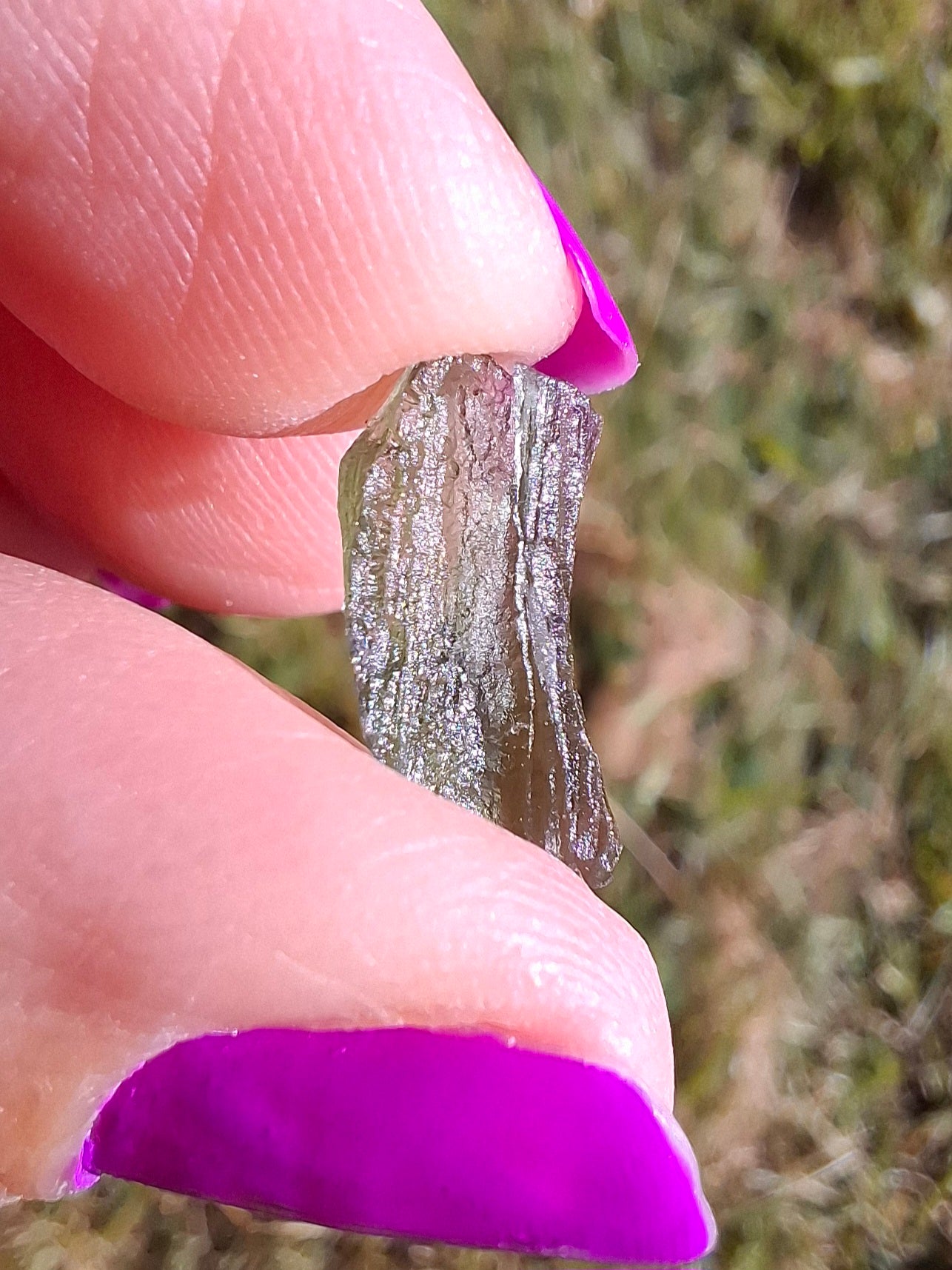 Moldavite Piece, 0.49g, Tektite (Ref: 1452)