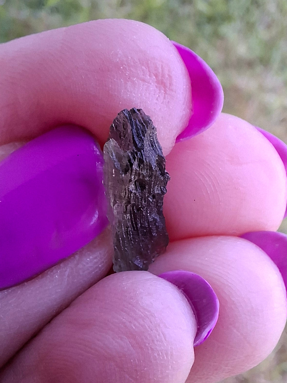 Moldavite Piece, 0.49g, Tektite (Ref: 1452)