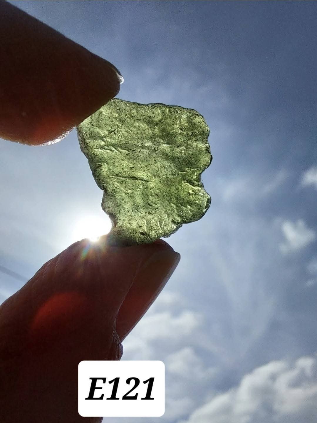 Moldavite Piece, 2.78g, Tektite (Ref: E121)