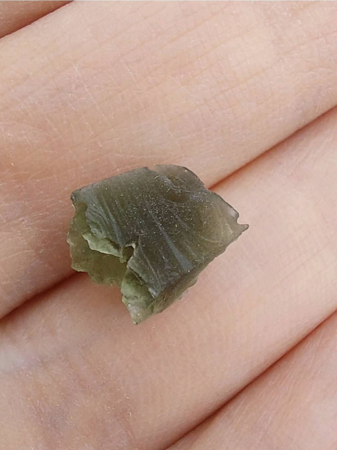 Moldavite Piece, 0.63g, Tektite (Ref: 1032)