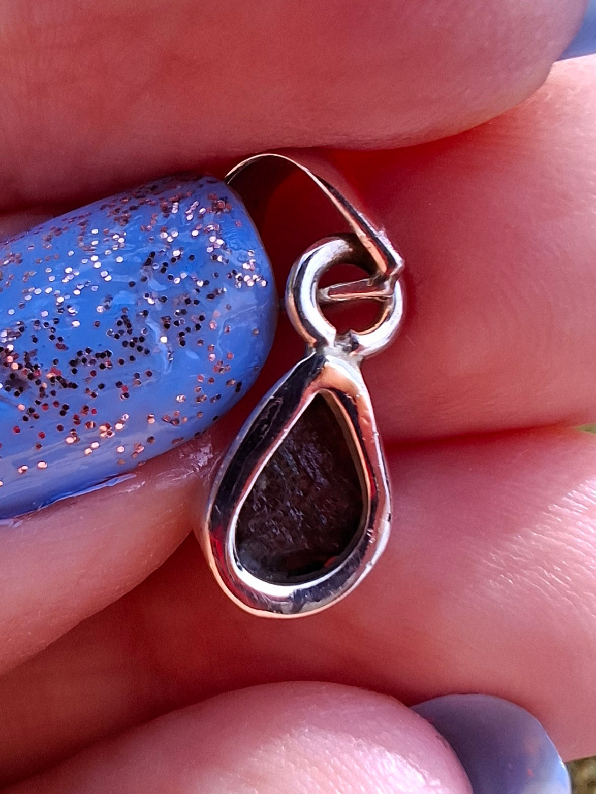 Moldavite Pendant, 925 Silver, Tektite (Ref: P62)