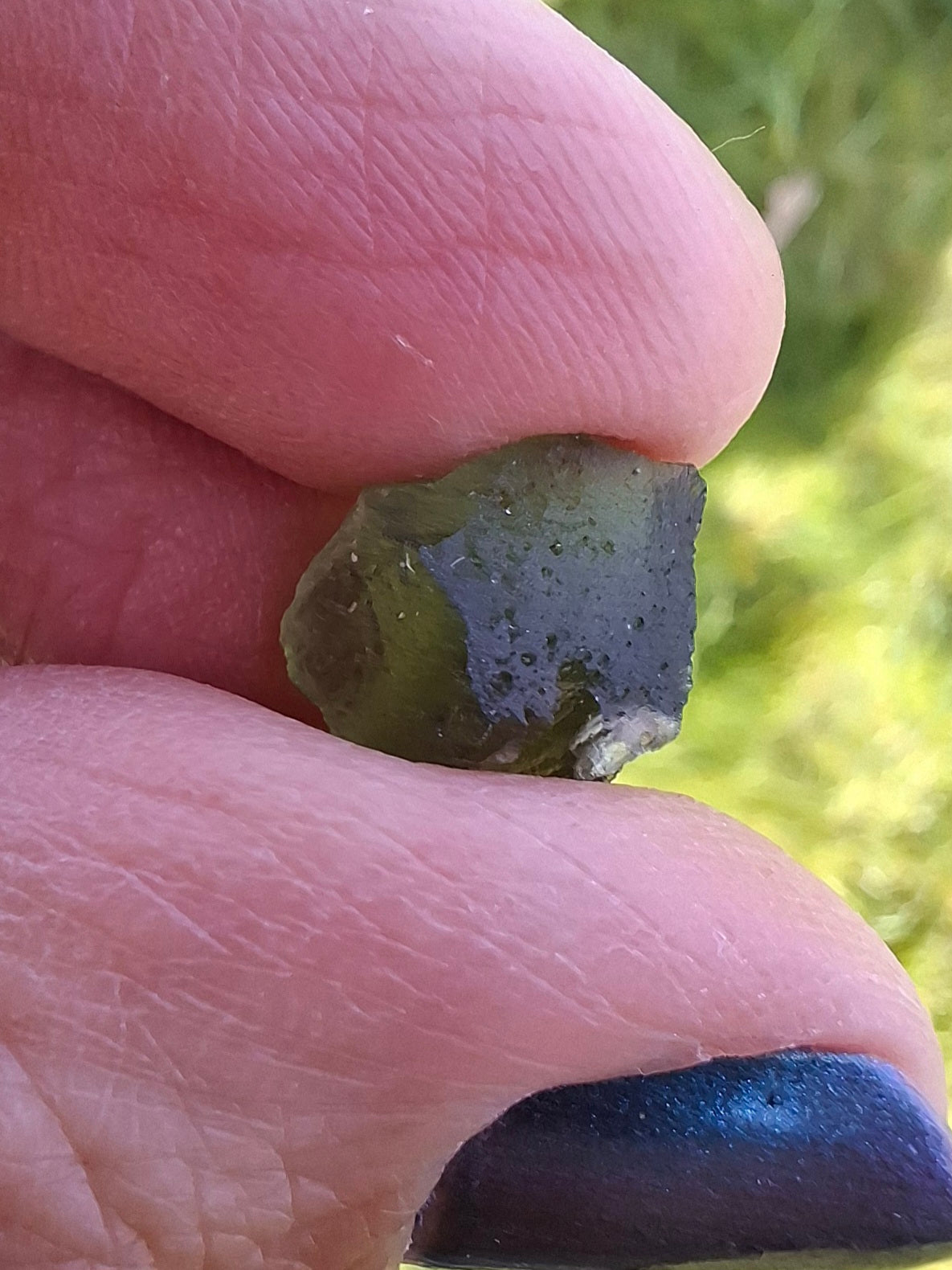 Moldavite Piece, 1.00g, Tektite (Ref: 1398)