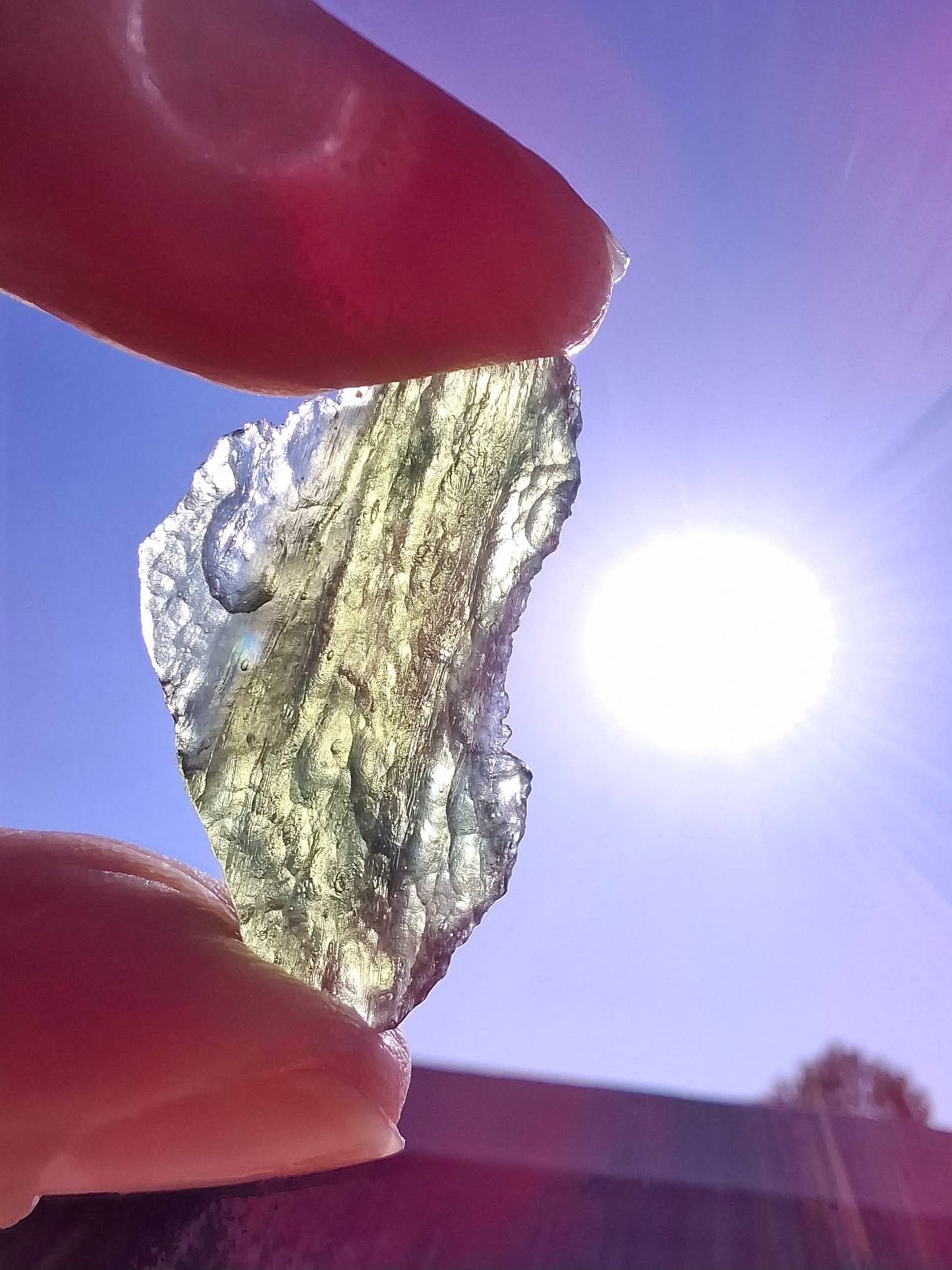 Moldavite Piece, MAROUSKOVO POLE, 2.91g, Tektite (Ref: 1359)