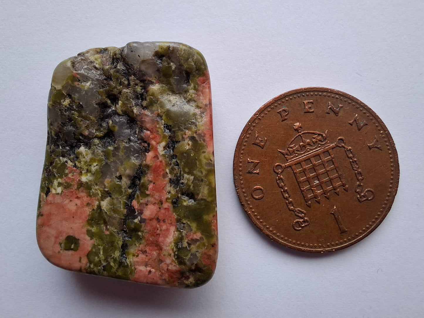 Unakite, Tumble Stone, Crystal (Ref: T182)