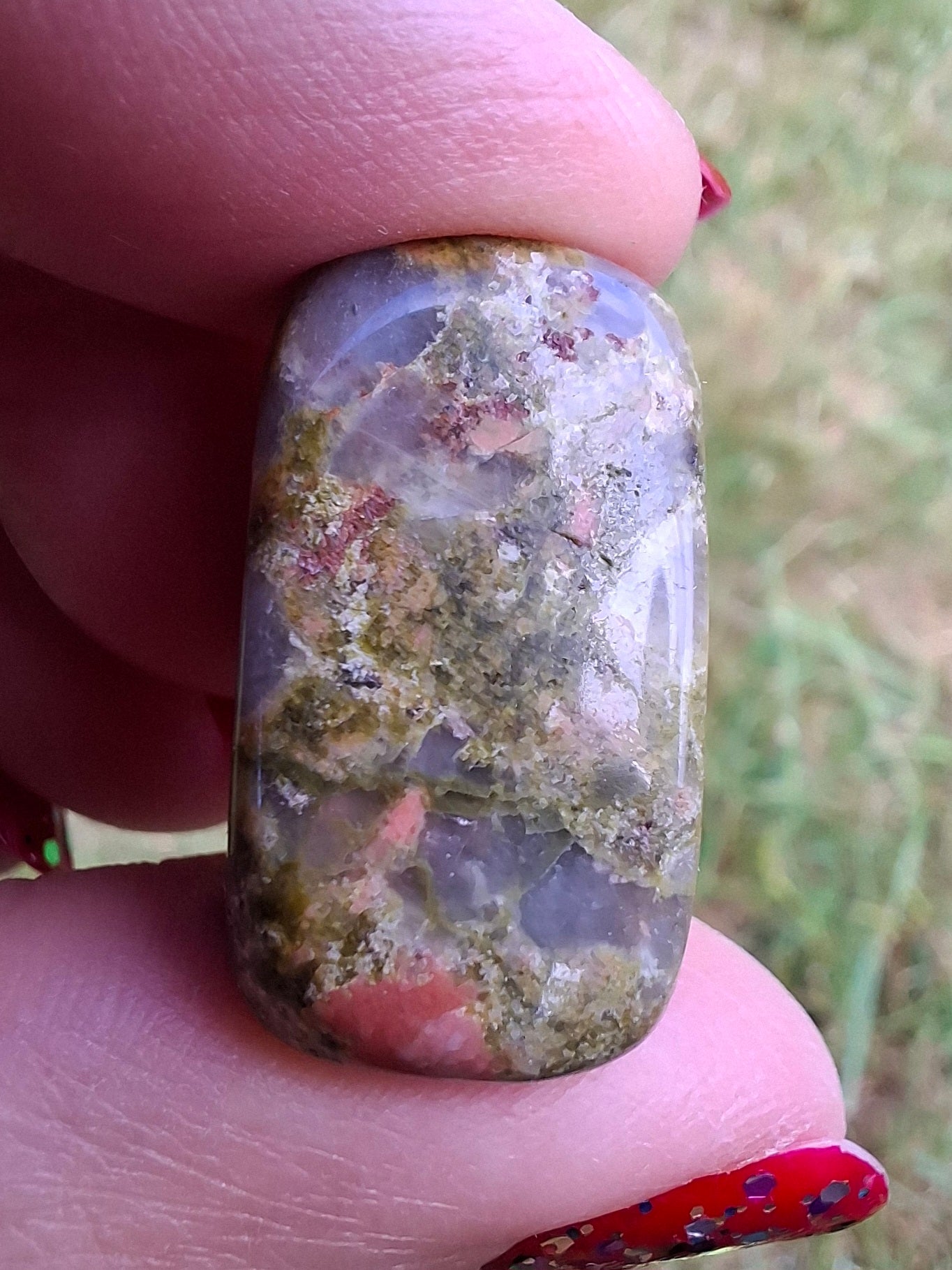 Unakite, Tumble Stone, Crystal (Ref: T185)