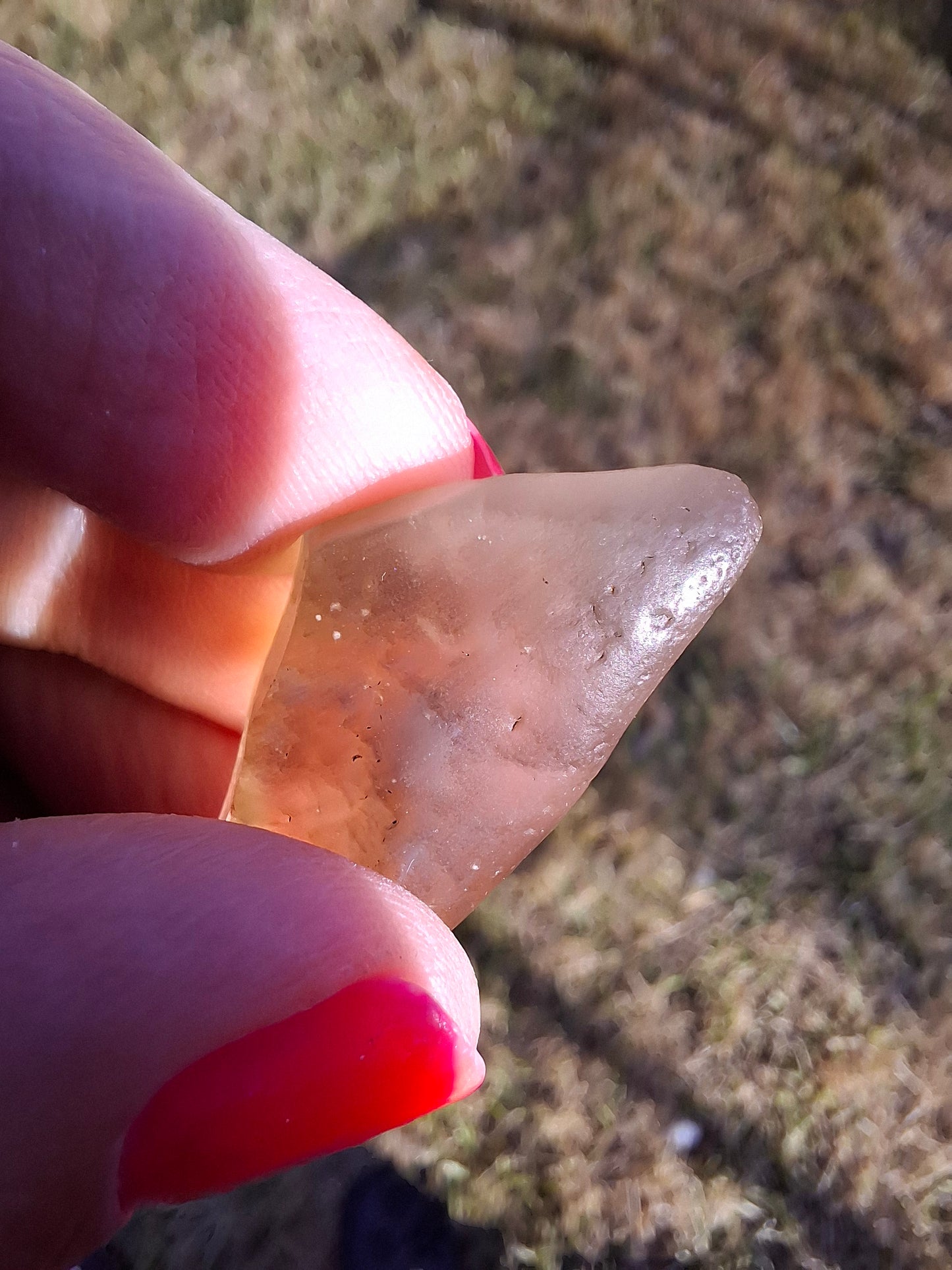 Libyan Desert Glass (darker) Piece, 7.38g, Tektite (Ref: L1375)