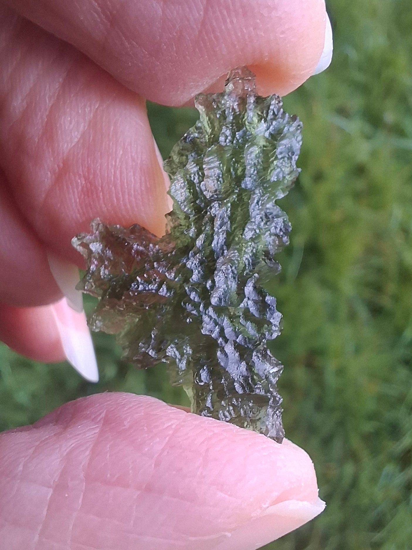 Moldavite Piece, JEZKOVNA BESEDNICE, 1.62g, Tektite (Ref: 1276)