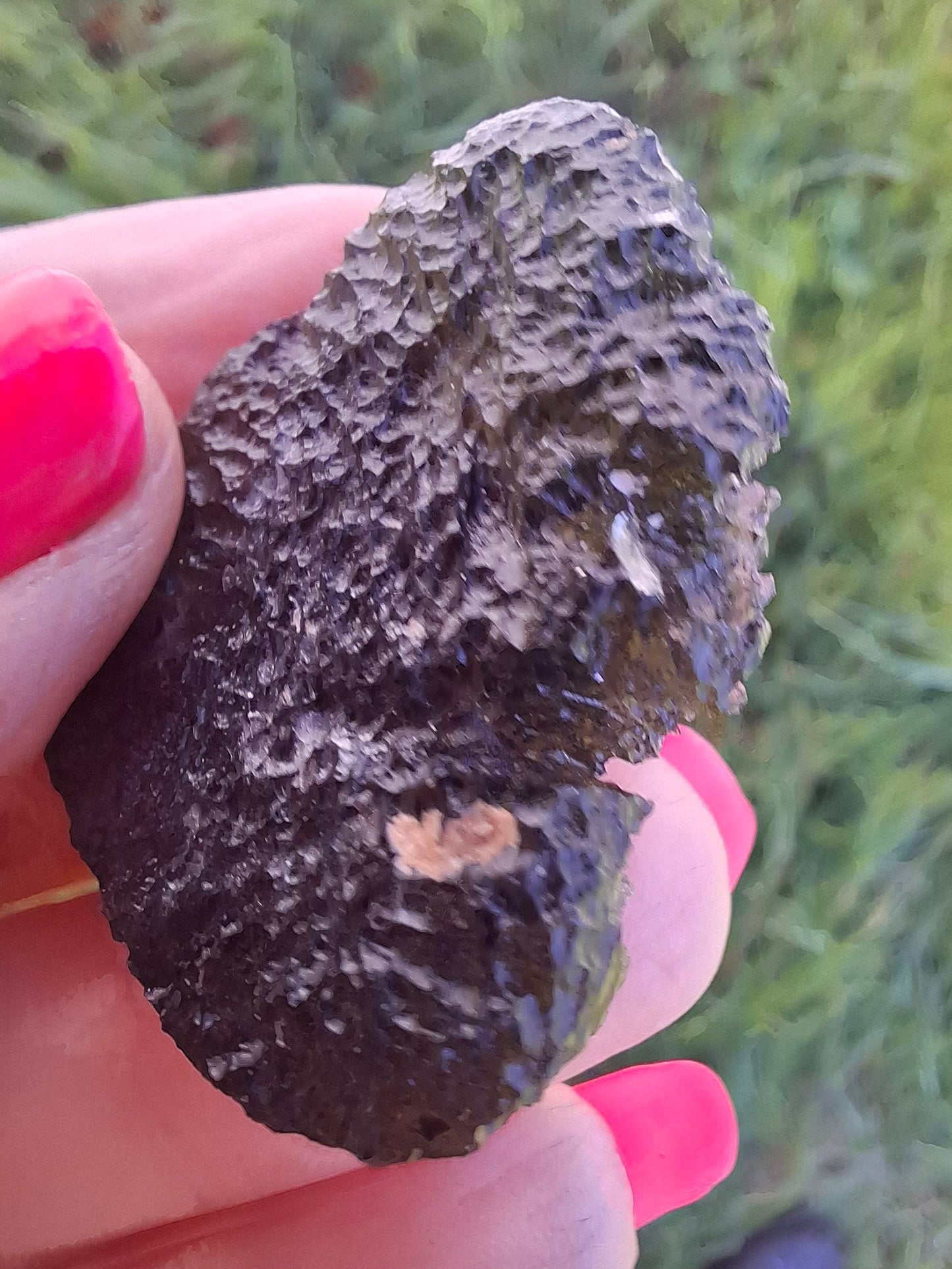 Moldavite Piece, CHLUM, 11.18g, Tektite (Ref: 1166)