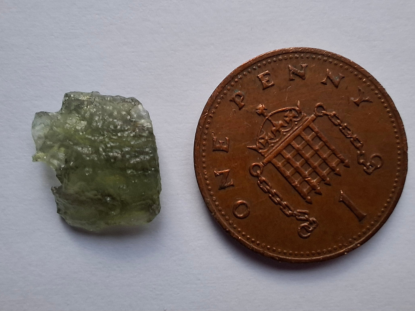 Moldavite Piece, 0.59g, Tektite (Ref: 1428)