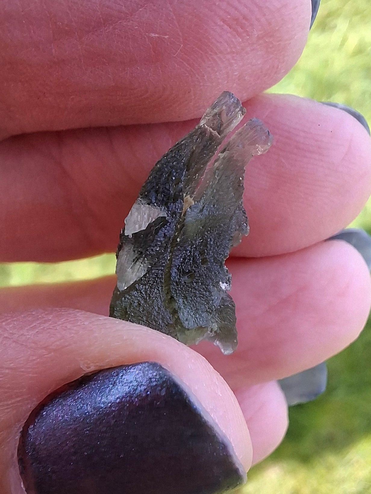 Moldavite Piece, 1.94g, Tektite (Ref: 1390)