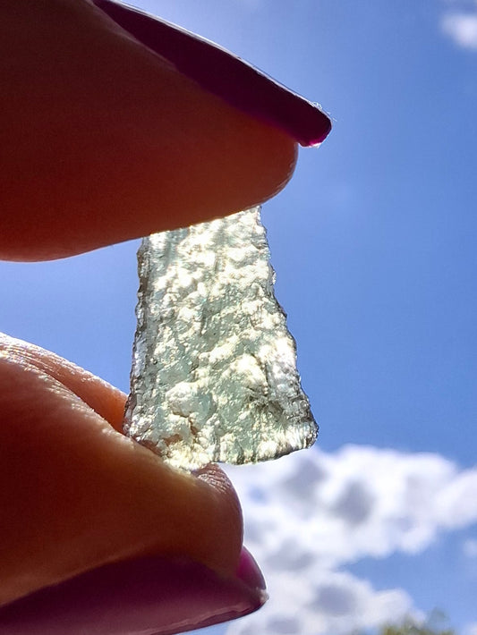Moldavite small Piece, 0.39g. Tektite (Ref: 1430)
